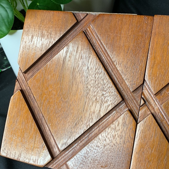 Set of 2 late 1950’s hand made solid wood bookends - Picture 9 of 9